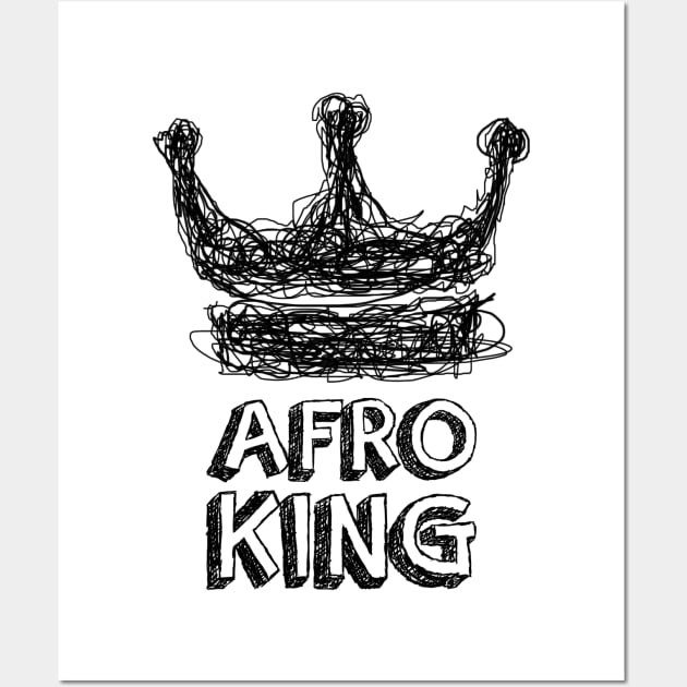 Afro King Wall Art by 3coo